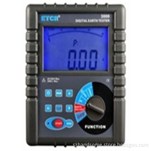 ETCR3000 Digital Earth Resistance Tester, Earth Resistance Meter